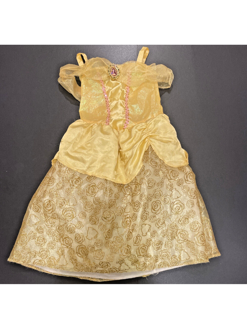 Disney Princess Belle Dress Up Costume Girls Size 4-6X Dress Up Halloween